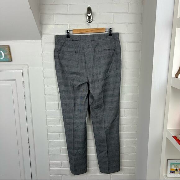 Talbots Herringbone Houndstooth Curvy Fit Wool Blend Trouser Pants Size 12 - Picture 12 of 12